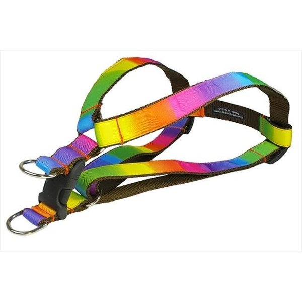 Sassy Dog Wear Sassy Dog Wear RAINBOW3-H Dog Harness; Rainbow - Medium RAINBOW3-H